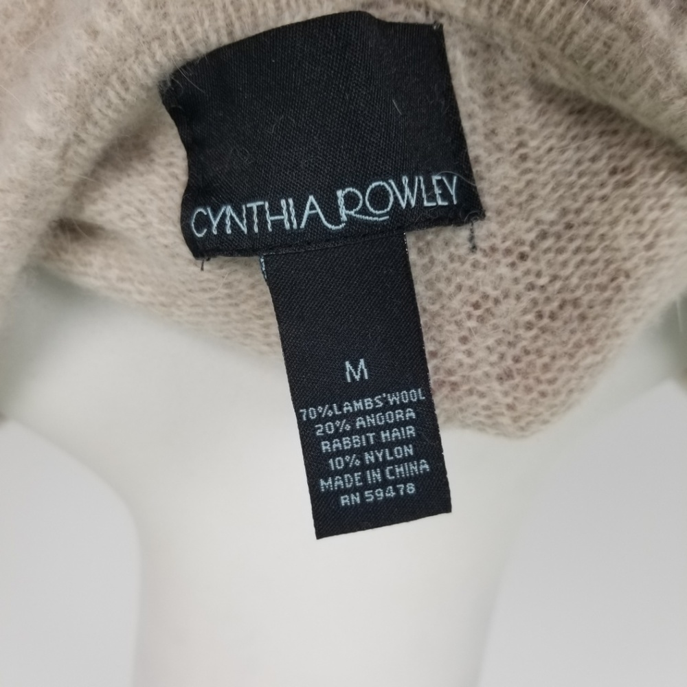 *SOLD*  Cynthia Rowley Wool Angora Cream Cardigan - Picture 5 of 6